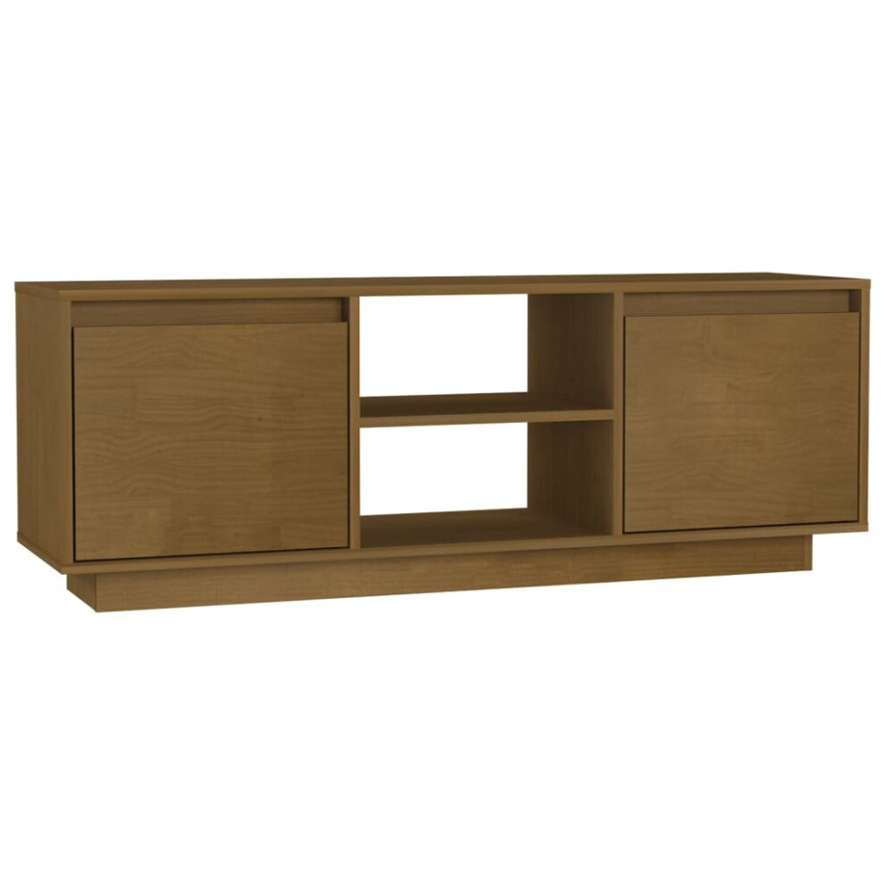 (honey brown) vidaXL Solid Pinewood TV Cabinet Living Room Plasma Cabinet Multi Colours