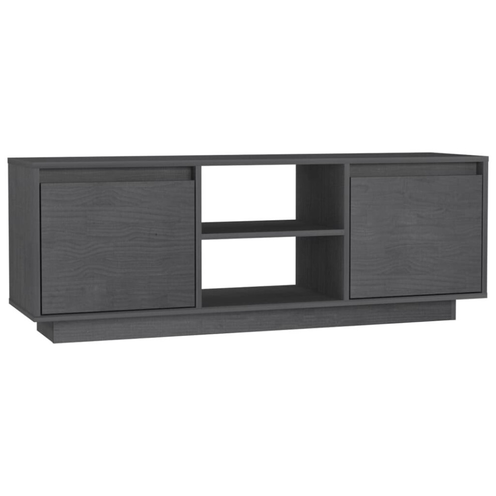 (grey) vidaXL Solid Pinewood TV Cabinet Living Room Plasma Cabinet Multi Colours