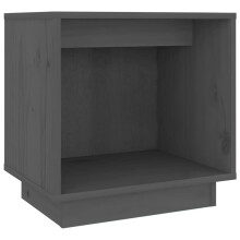 (grey, 1) vidaXL 1/2x Solid Wood Pine Bedside Cabinet Storage Side Table Multi Colours