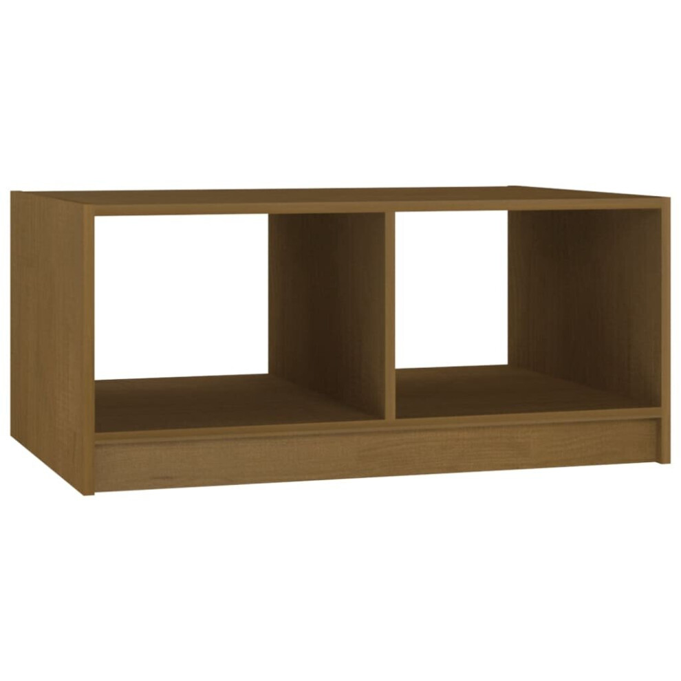 (honey brown) vidaXL Solid Pinewood Coffee Table Living Room Couch Sofa Table Multi Colours