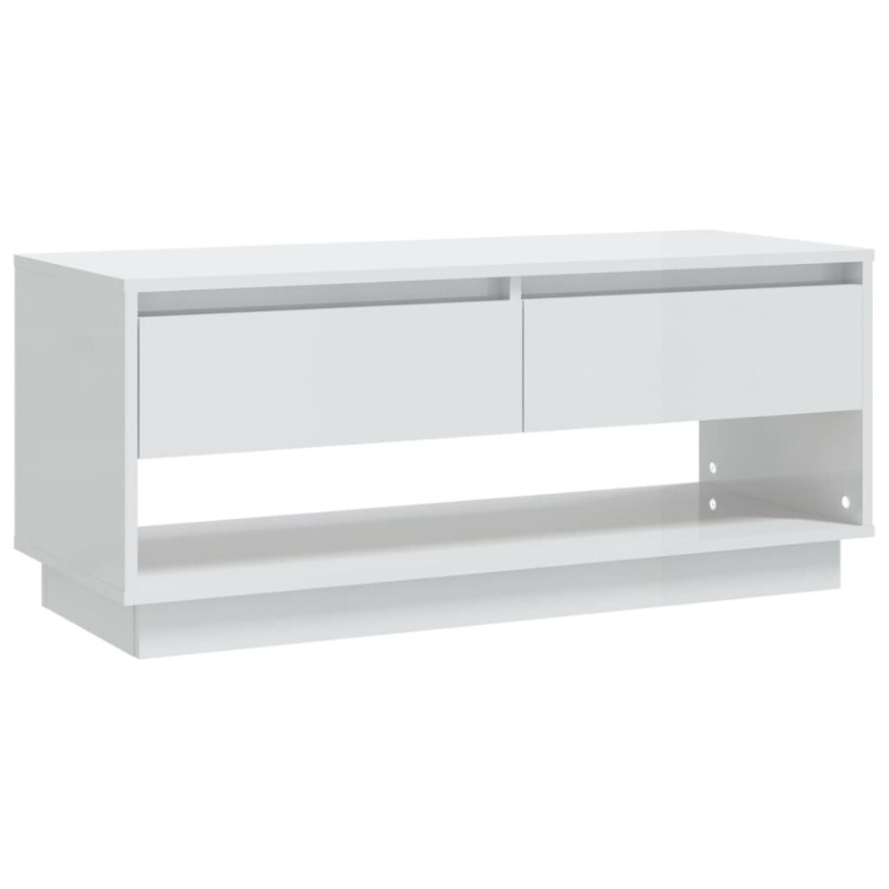 (high gloss white) vidaXL TV Cabinet Chipboard Home Lowboard Hifi Cabinet TV Stand Multi Colours