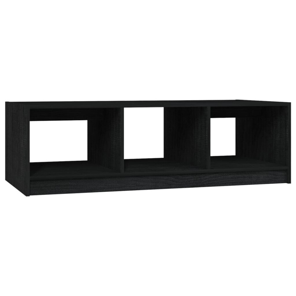 Vidaxl (Black) Solid Pinewood Coffee Table Living Room Couch Sofa Table Multi Colours