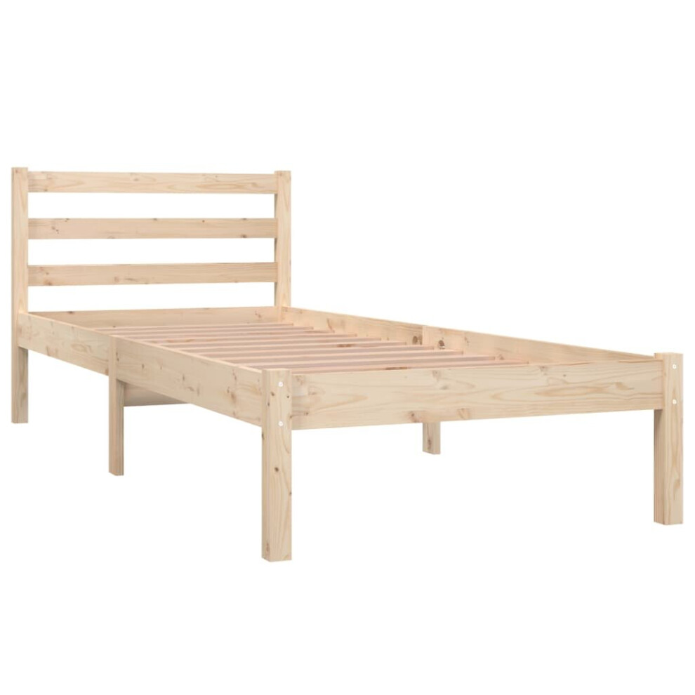 (brown, 75 X 190 cm) vidaXL Solid Wood Pine Bed Frame Platform Bedstead Multi Colours Multi Sizes