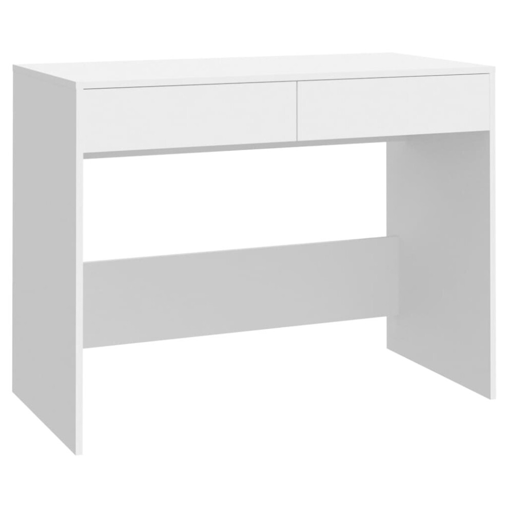 (white) vidaXL Desk Chipboard Home Working Writing Table Computer Desk Multi Colours