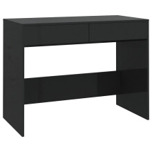 (black) vidaXL Desk Home Office Working Writing Table Computer Desk Engineered Wood