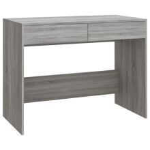 (grey sonoma) vidaXL Desk Home Office Working Writing Table Computer Desk Engineered Wood