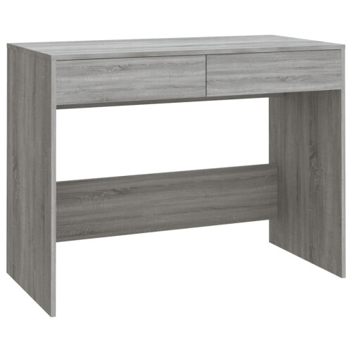 (grey sonoma) vidaXL Desk Home Office Working Writing Table Computer Desk Engineered Wood