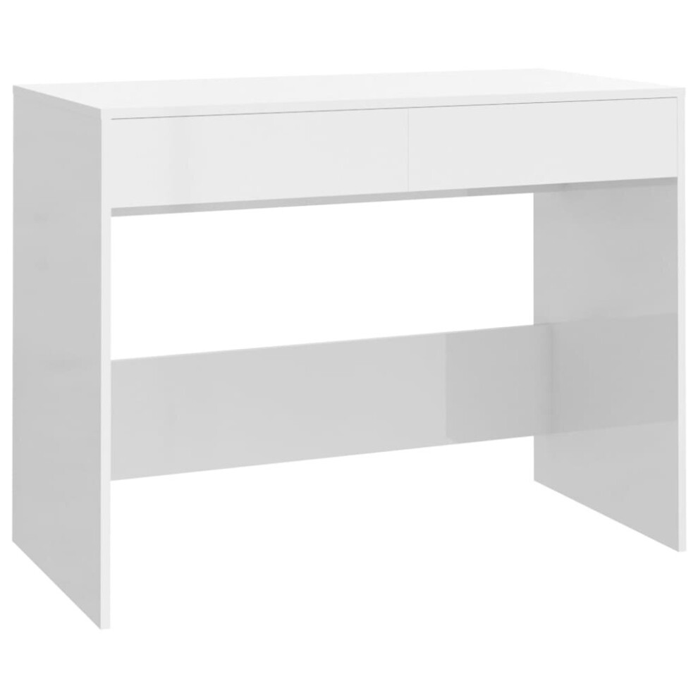 (high gloss white) vidaXL Desk Chipboard Home Working Writing Table Computer Desk Multi Colours