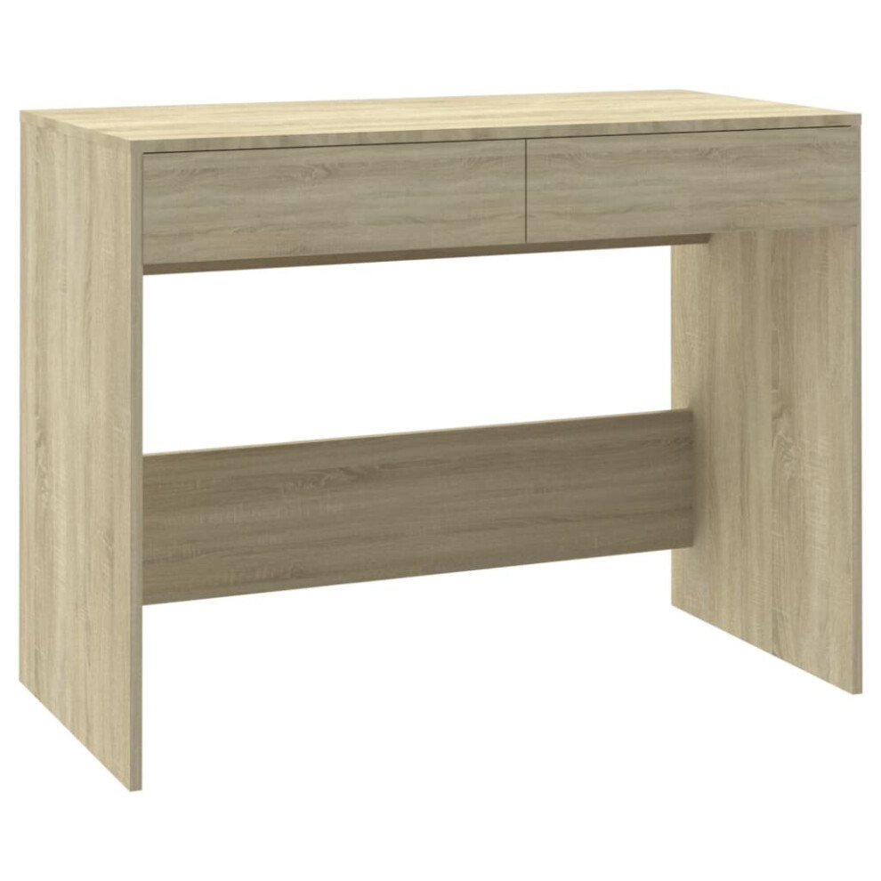 Vidaxl (Sonoma Oak) Desk Home Office Working Writing Table Computer Desk Engineered Wood