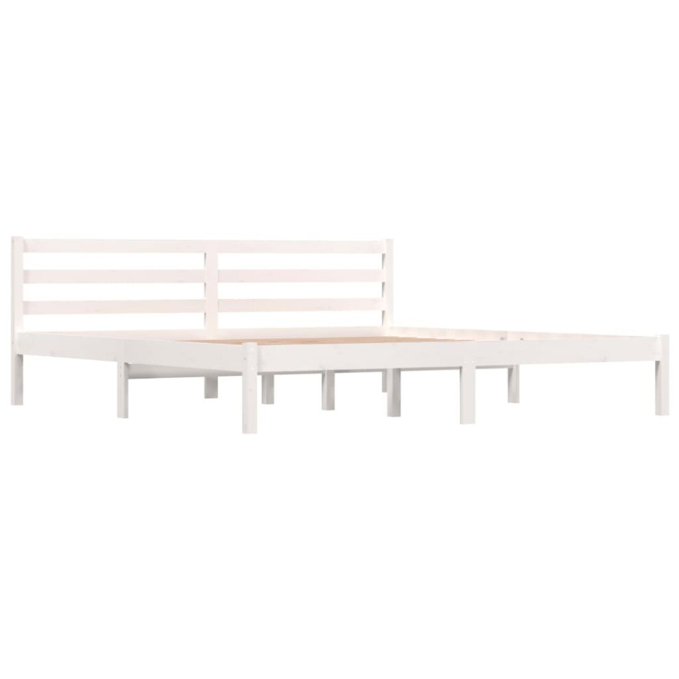 (white, 180 x 200 cm) vidaXL Solid Wood Pine Bed Frame Platform Bedstead Multi Colours Multi Sizes