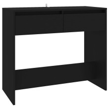 (black) vidaXL Console Table Hallway Tea End Table Side Table for Under Mirror Steel