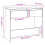 VidaXL (black) vidaXL Console Table Hallway Tea End Table Side Table for Under Mirror Steel 2
