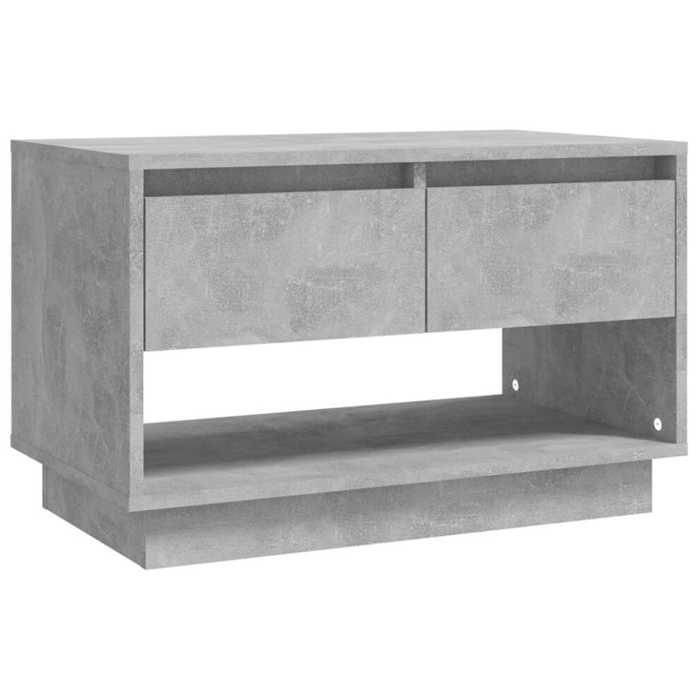 Vidaxl (Concrete Grey) Tv Cabinet White Chipboard Stereo Hifi Cabinet Tv Stand Multi Colours White,Grey