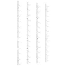 (white, 2) vidaXL Wall Wine Rack for 12 Bottles Drinking Holder Wine Storage Whisky Rack