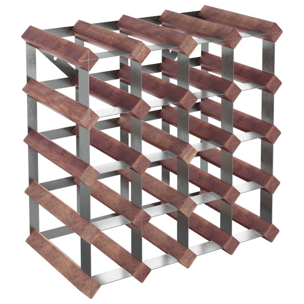 Vidaxl (20) Solid Wood Pine Wine Rack For 12/20/42/72/120 Bottles Shelf Brown/Beige
