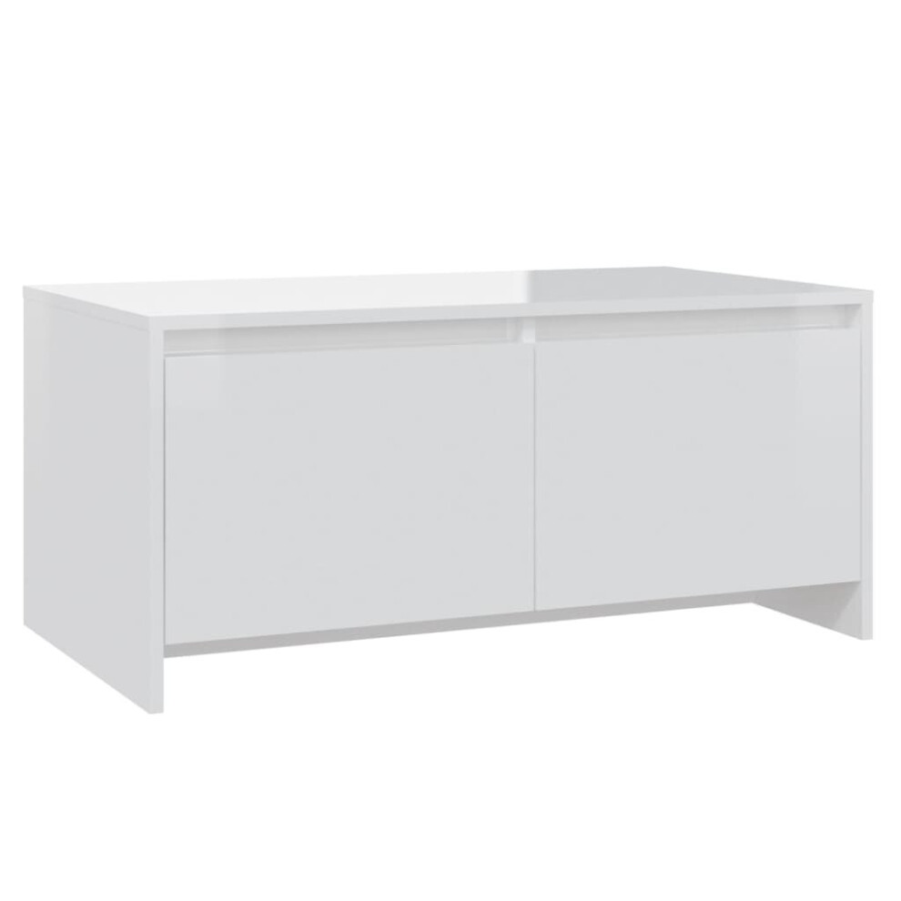 (high gloss white) vidaXL Coffee Table Chipboard Centre End Side Couch Sofa Table Multi Colours