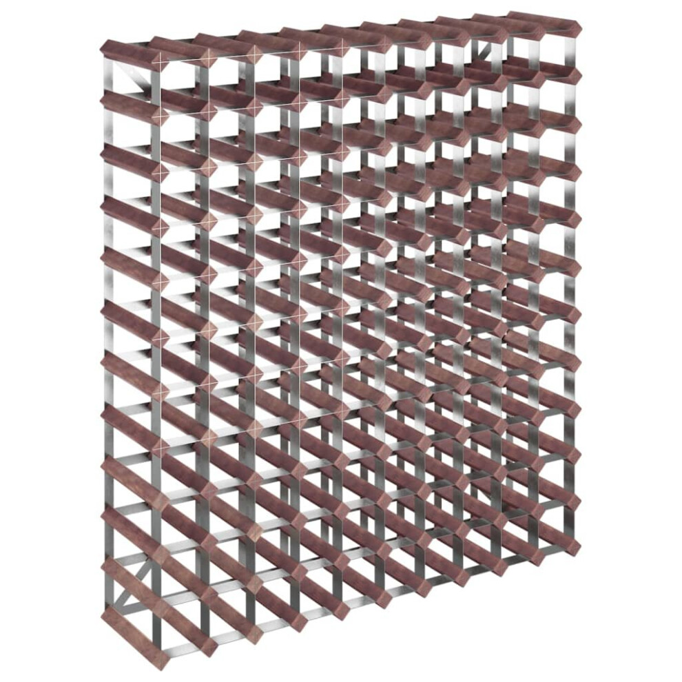 Vidaxl (120) Solid Wood Pine Wine Rack For 12/20/42/72/120 Bottles Shelf Brown/Beige