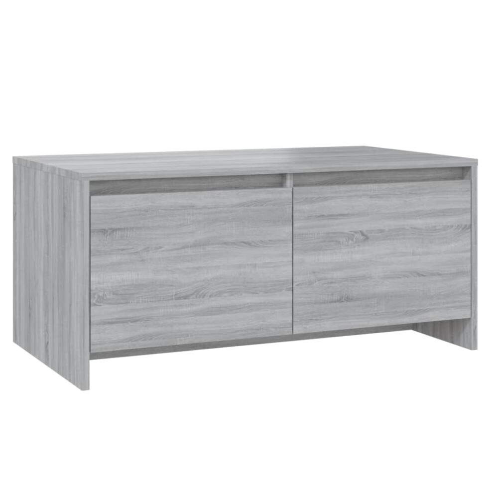 Vidaxl (Grey Sonoma) Coffee Table Chipboard Centre End Side Couch Sofa Table Multi Colours