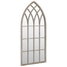 (sand, 100 x 45 cm) vidaXL Garden Mirror Iron for Outdoor Use Decor Black/Sand 100x45/70x30 cm