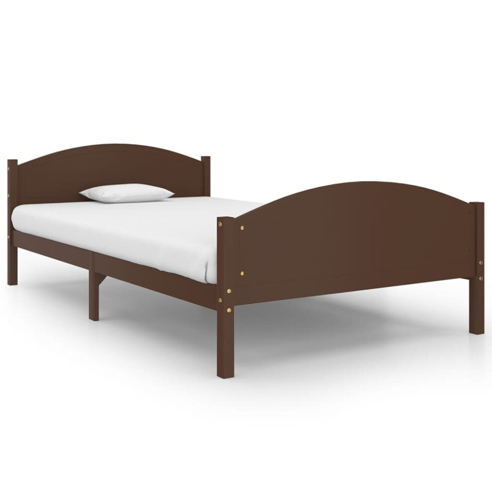 (dark brown, 120 x 200 cm) vidaXL Solid Pine Wood Bed Frame Bedroom Furniture Multi Colours Multi Sizes