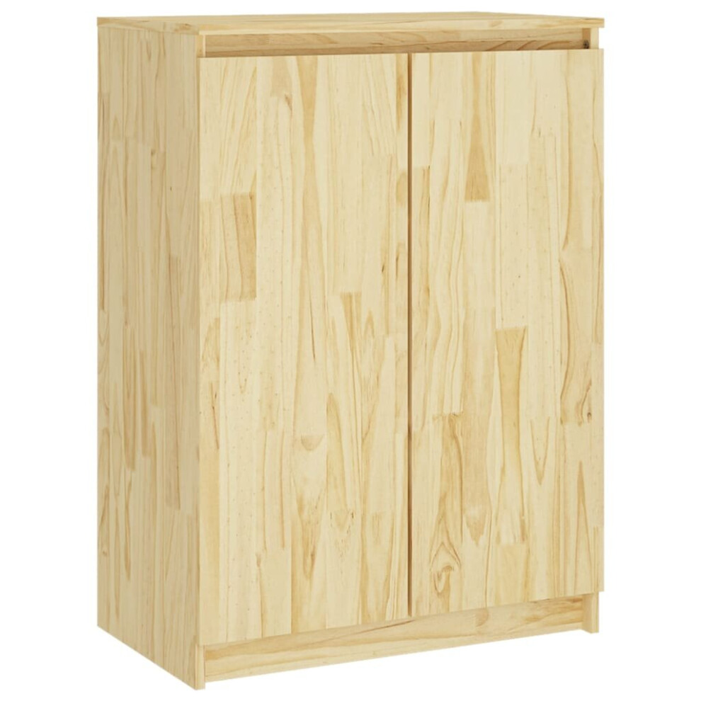 Vidaxl (Light Wood) Solid Pinewood Sideboard Highboard Book Side Cabinet Multi Colours