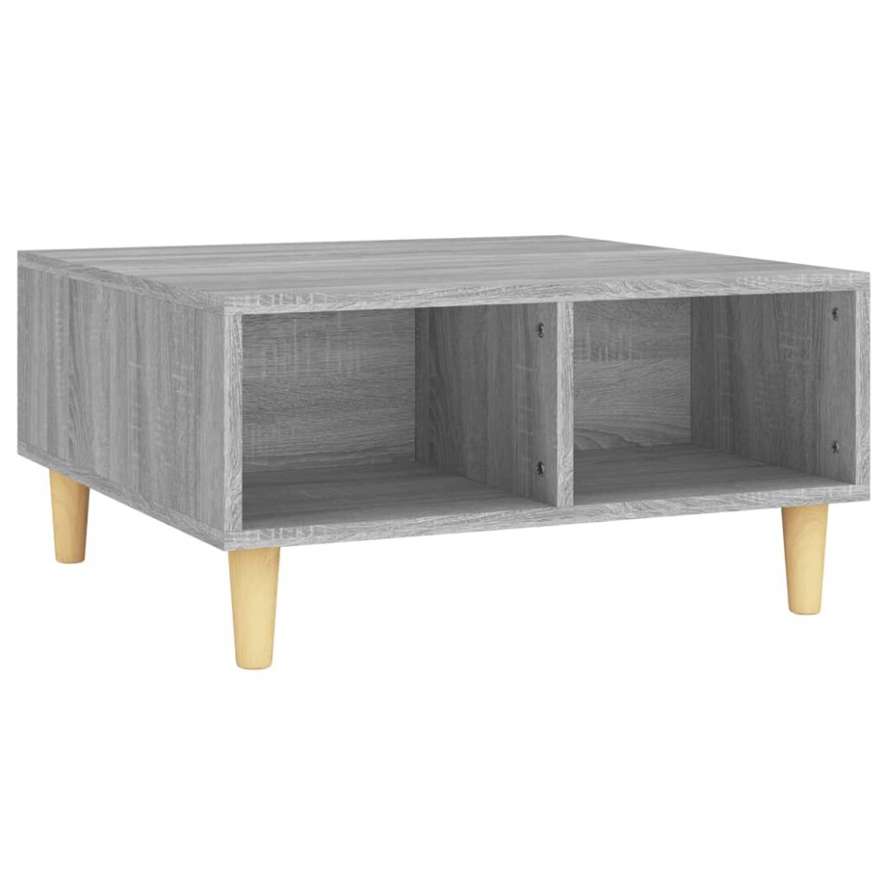 Vidaxl (Grey Sonoma) Coffee Table Couch Table Hall End Center Accent Table Engineered Wood Brown,Grey