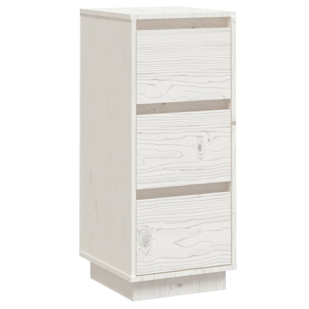 Vidaxl (White, 1) 1/2X Solid Wood Pine Sideboard Storage Side Door Cabinet Multi Colours
