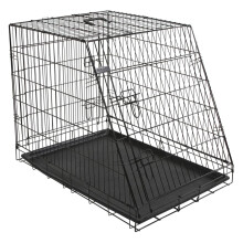 (107 x 74 x 85 cm) Kerbl Dog Cage Black Home Pet Supply Dog Crate Carrier Safety Multi Sizes
