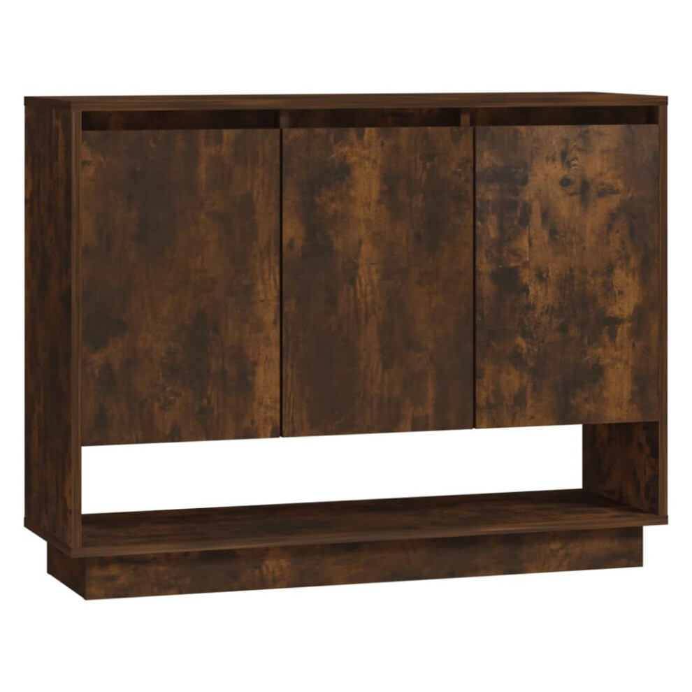 Vidaxl (Smoked Oak) Sideboard Chipboard Living Room Bedroom Storage Cabinet Multi Colours