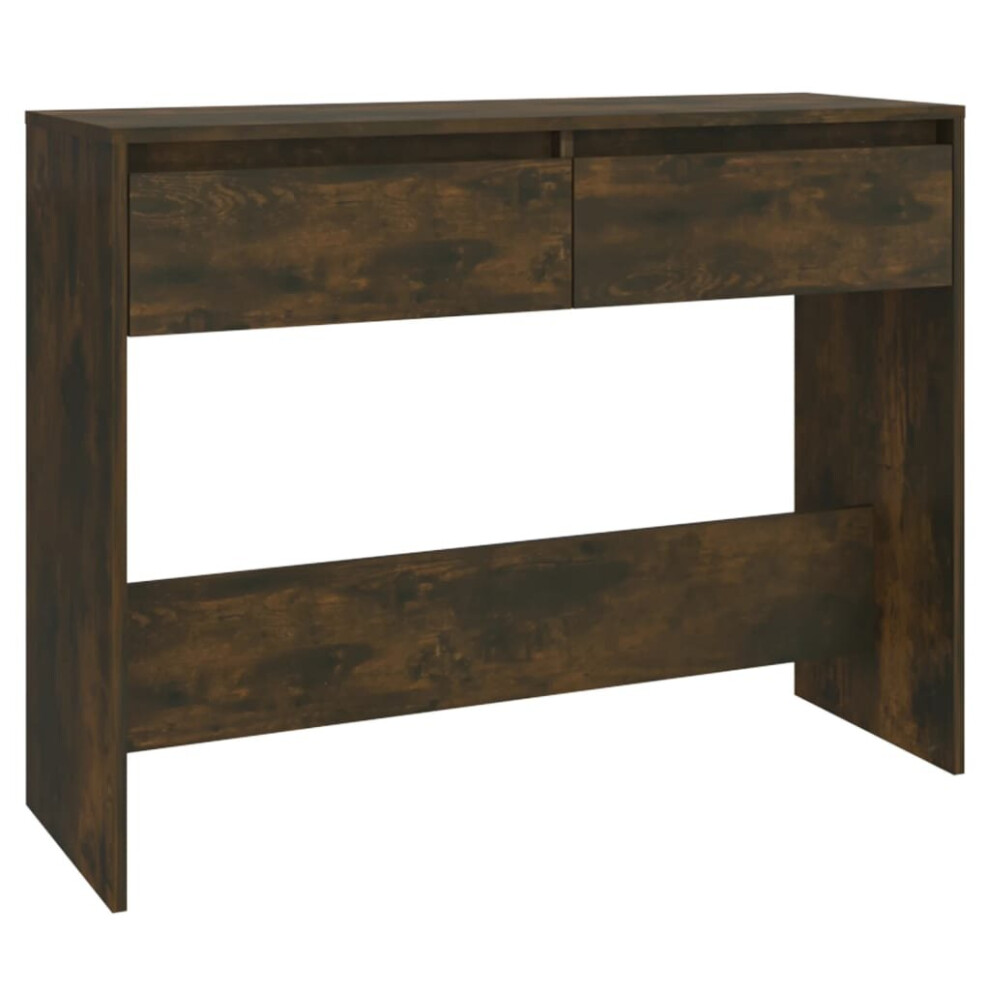 Vidaxl (Smoked Oak) Console Table Hallway Accent Couch Table End Side Table Engineered Wood