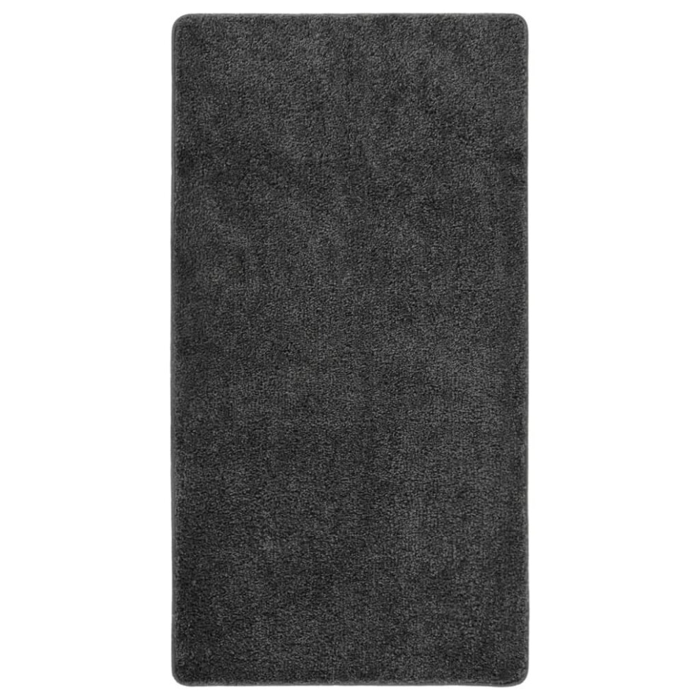 Vidaxl (Dark Grey, 80 X 150 Cm) Shaggy Rug Anti Slip Area Rug Floor Carpet Multi Colours Multi Sizes