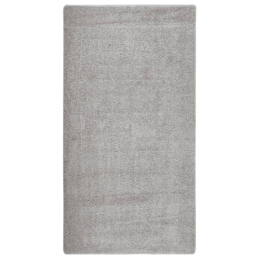Vidaxl (Light Grey, 80 X 150 Cm) Shaggy Rug Anti Slip Area Rug Floor Carpet Multi Colours Multi Sizes