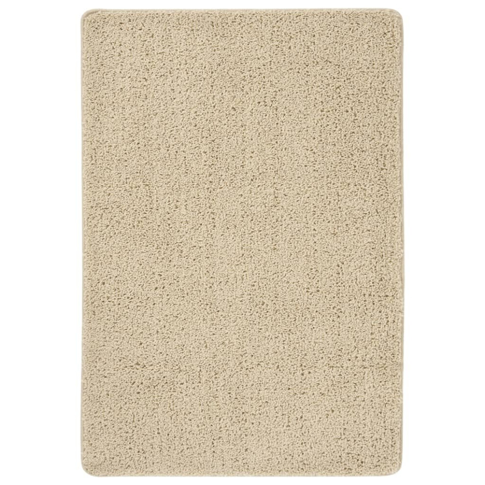 Vidaxl (, 160 X 230 Cm) Shaggy Rug Anti Slip Area Rug Floor Carpet Multi Colours Multi Sizes Cream