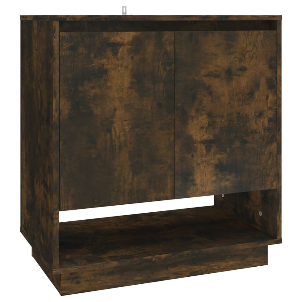 Vidaxl (Smoked Oak) Sideboard Chipboard Home Bedroom Side Cabinet Furniture Multi Colours