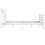 VidaXL (white, 200 x 200 cm) vidaXL Bed Frame Bed Base Bedstead Bedroom Mattress Foundation Solid Wood 5