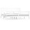 VidaXL (white, 200 x 200 cm) vidaXL Bed Frame Bed Base Bedstead Bedroom Mattress Foundation Solid Wood 1