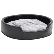 (grey, 79 x 70 x 19 cm) vidaXL Dog Bed Pet Cushion Dog Sofa Couch Pet Mattress Plush and Faux Leather