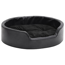 (black, 69 x 59 x 19 cm) vidaXL Dog Bed Pet Cushion Dog Sofa Couch Pet Mattress Plush and Faux Leather