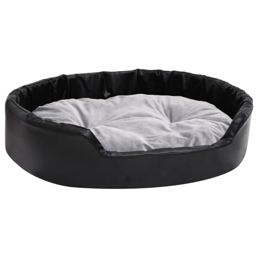 Vidaxl (Grey, 90 X 79 X 20 Cm) Dog Bed Pet Cushion Dog Sofa Couch Pet Mattress Plush And Faux Leather