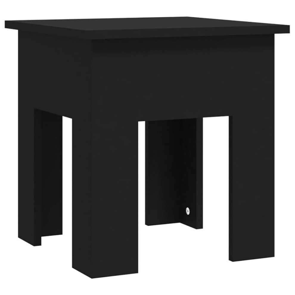 Vidaxl (Black) Coffee Table Couch Table Hall End Center Accent Table Engineered Wood