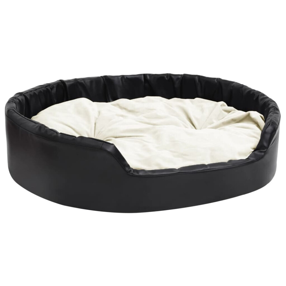 (beige, 99 x 89 x 21 cm) vidaXL Dog Bed Pet Cushion Dog Sofa Couch Pet Mattress Plush and Faux Leather