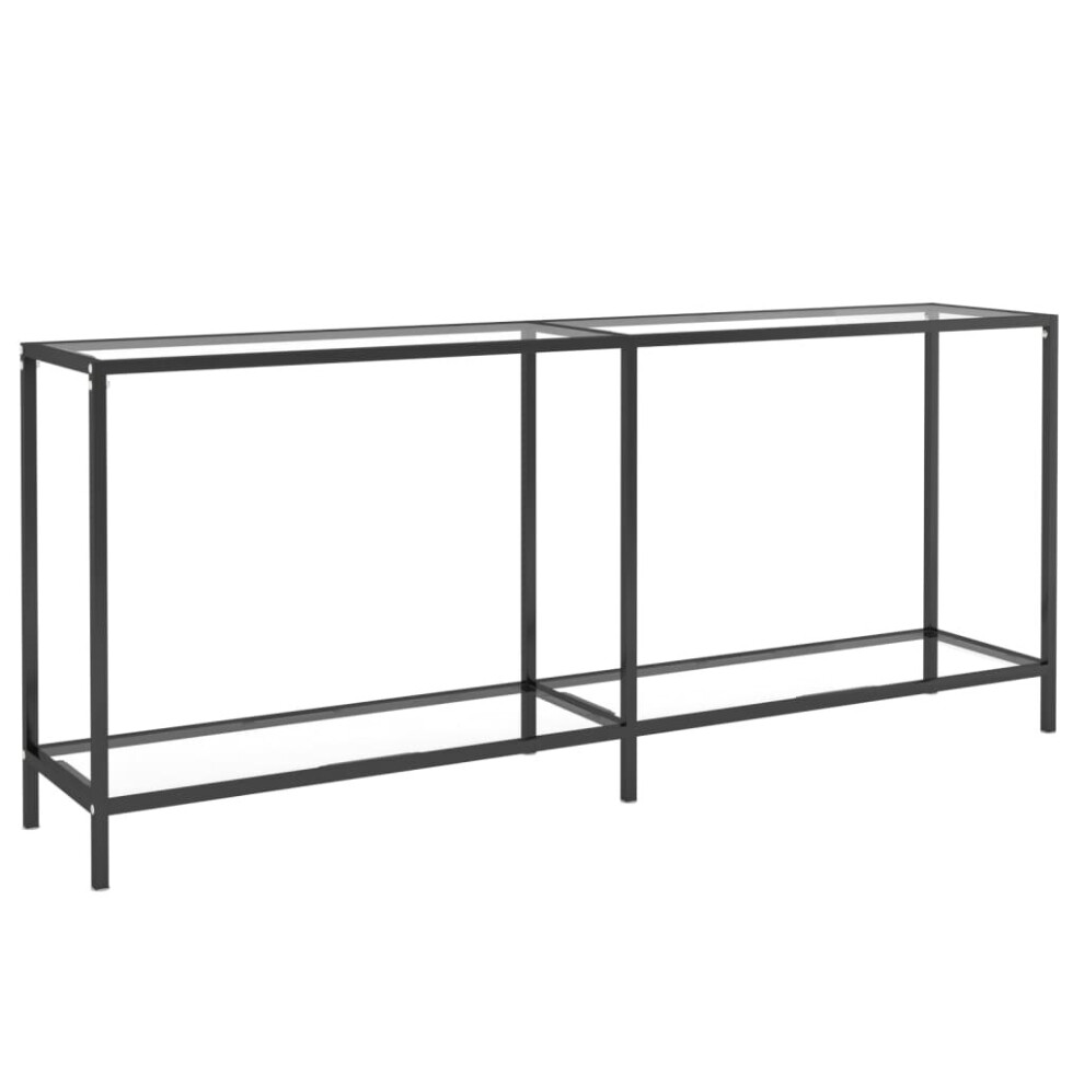 Vidaxl (Transparent, 180 X 35 X 75.5 Cm) Console Table Tempered Glass Hall Side Table Multi Colours Multi Sizes