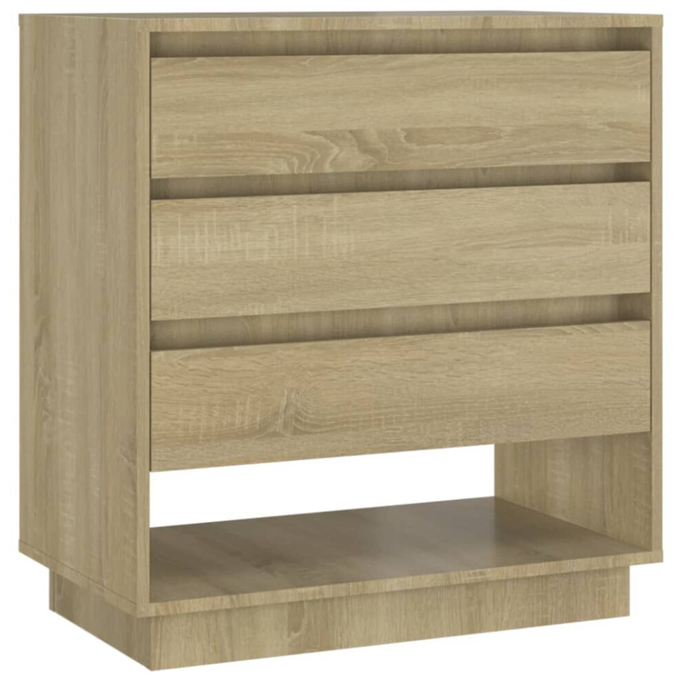 (sonoma oak) vidaXL Sideboard Chipboard Storage Side Drawer Cabinet Highboard Multi Colours