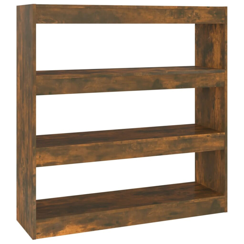Vidaxl (Smoked Oak) Book Cabinet/Room Divider Home Storage Cabinet Furniture Multi Colours