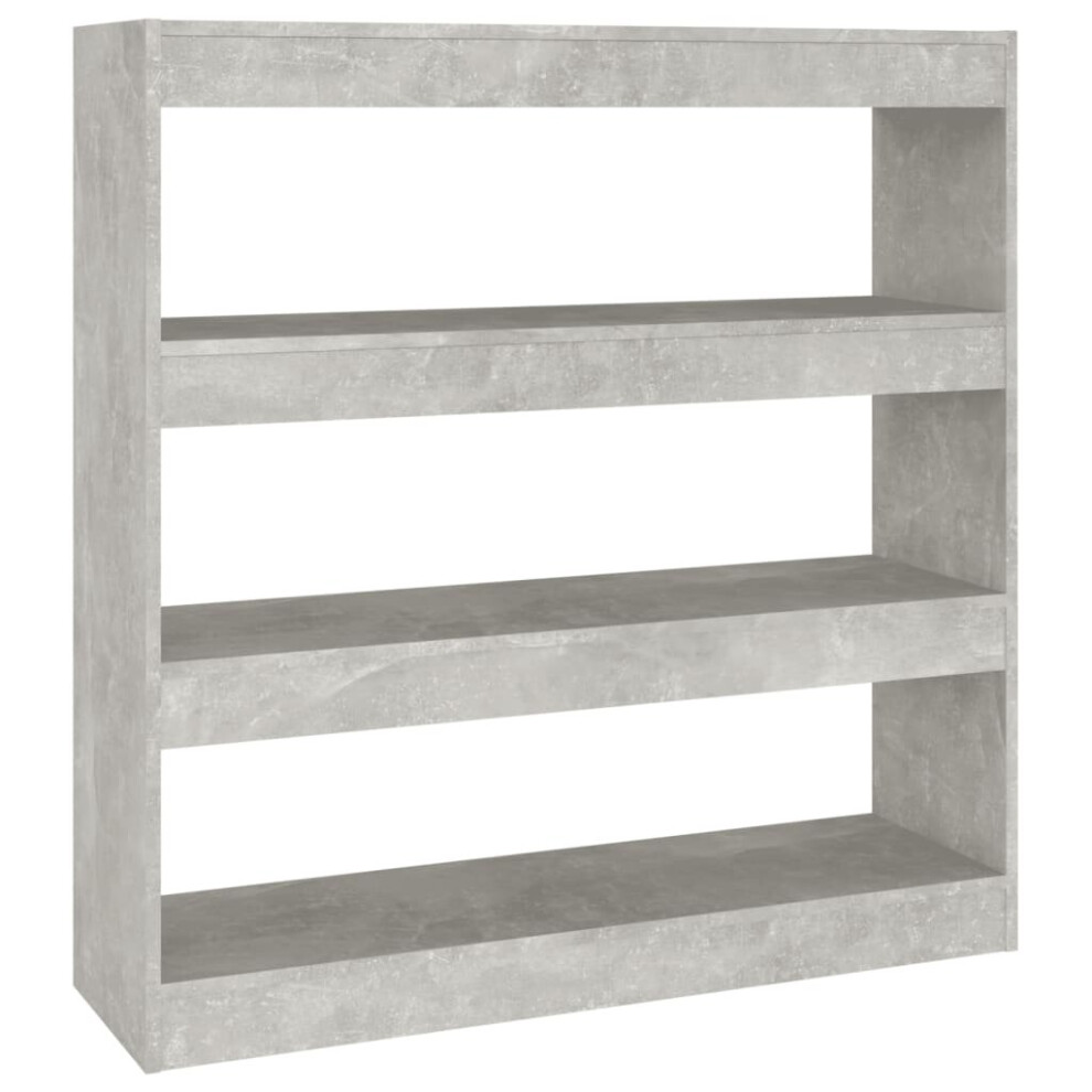 Vidaxl (Concrete Grey) Book Cabinet/Room Divider Home Storage Cabinet Furniture Multi Colours