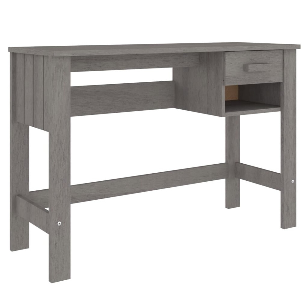 (light grey) vidaXL Desk Solid Wood Pine Home Working Writing Computer Table Multi Colours