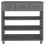 VidaXL (dark grey) vidaXL Console Table Solid Wood Pine Accent Table Hall Cabinet Multi Colours 4