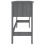 VidaXL (dark grey) vidaXL Desk Solid Wood Pine Home Working Writing Computer Table Multi Colours 5