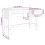 VidaXL (light grey) vidaXL Desk Solid Wood Pine Home Working Writing Computer Table Multi Colours 3