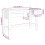 VidaXL (dark grey) vidaXL Desk Solid Wood Pine Home Working Writing Computer Table Multi Colours 7